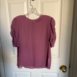 The Fifth Label Pink Checkered / Sheer Gingham Blouse